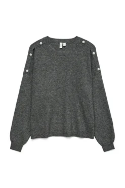 Camisola com botões de joia