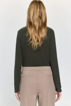 Camisola com efeito veludo cotelê de soft touch