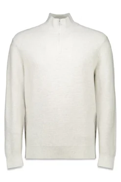 Camisola com fecho-éclair liso