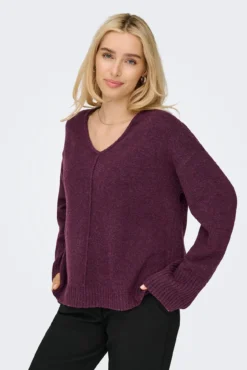 camisola com gola em V