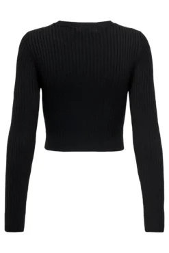 Camisola cropped canelada