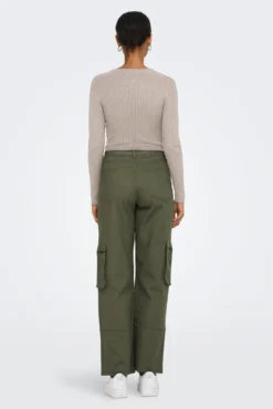 Camisola cropped canelada