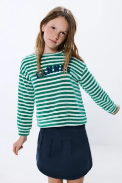 Camisola de chenille de menina