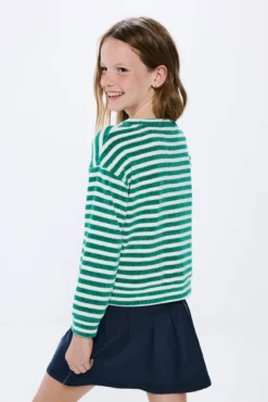Camisola de chenille de menina