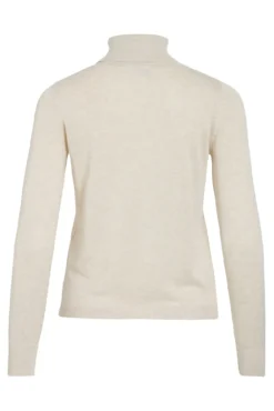 Camisola de gola alta com viscose