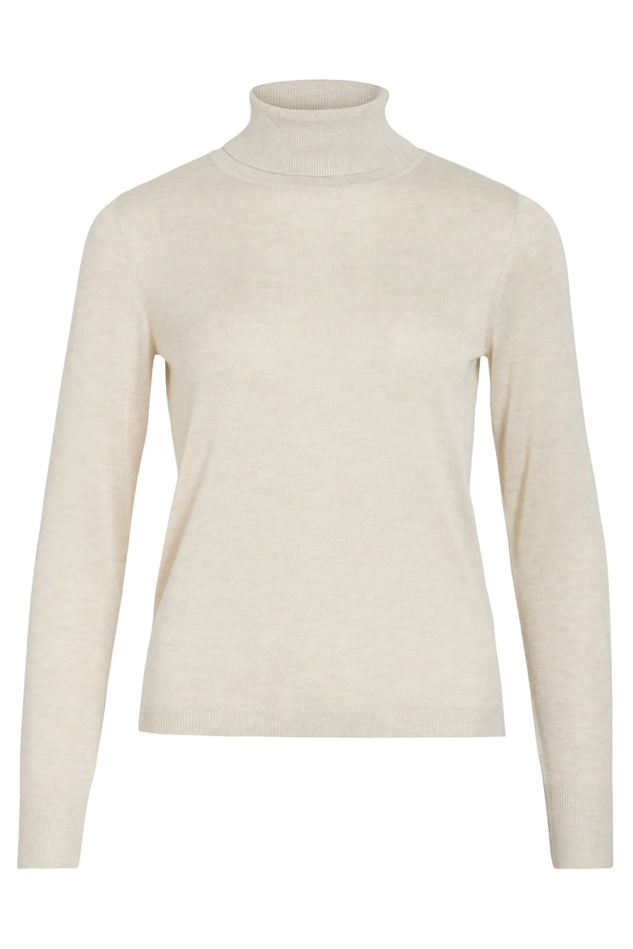 Camisola de gola alta com viscose