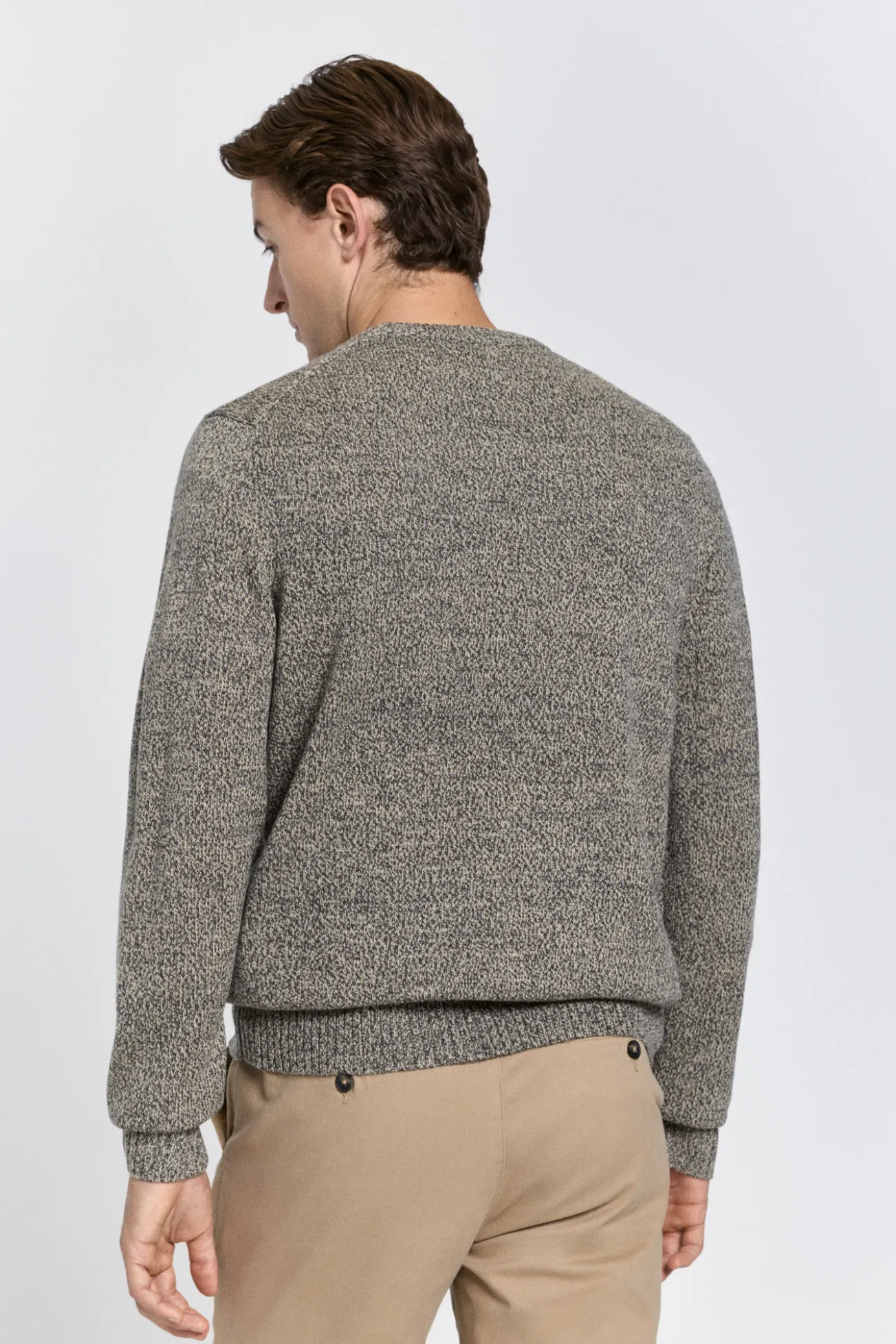 Camisola de gola caixa