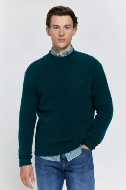 Camisola de gola caixa com corte regular
