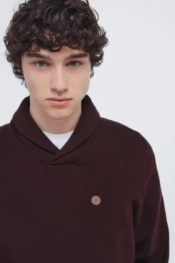 Camisola de gola estilo smoking