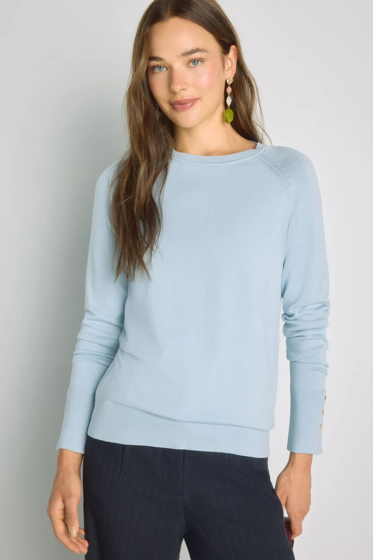 Camisola de gola redonda