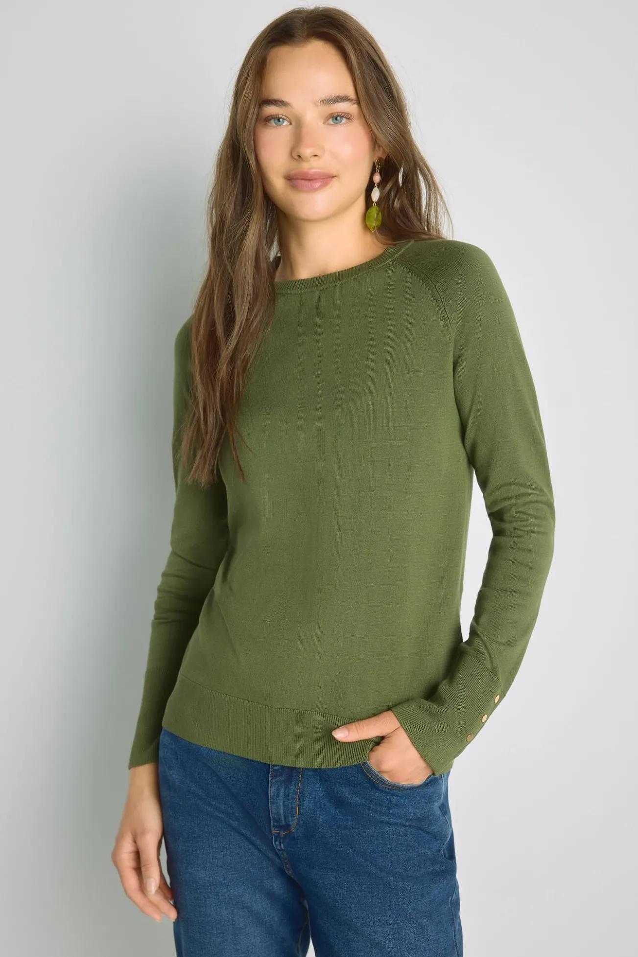 Camisola de gola redonda