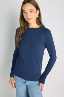 Camisola de gola redonda