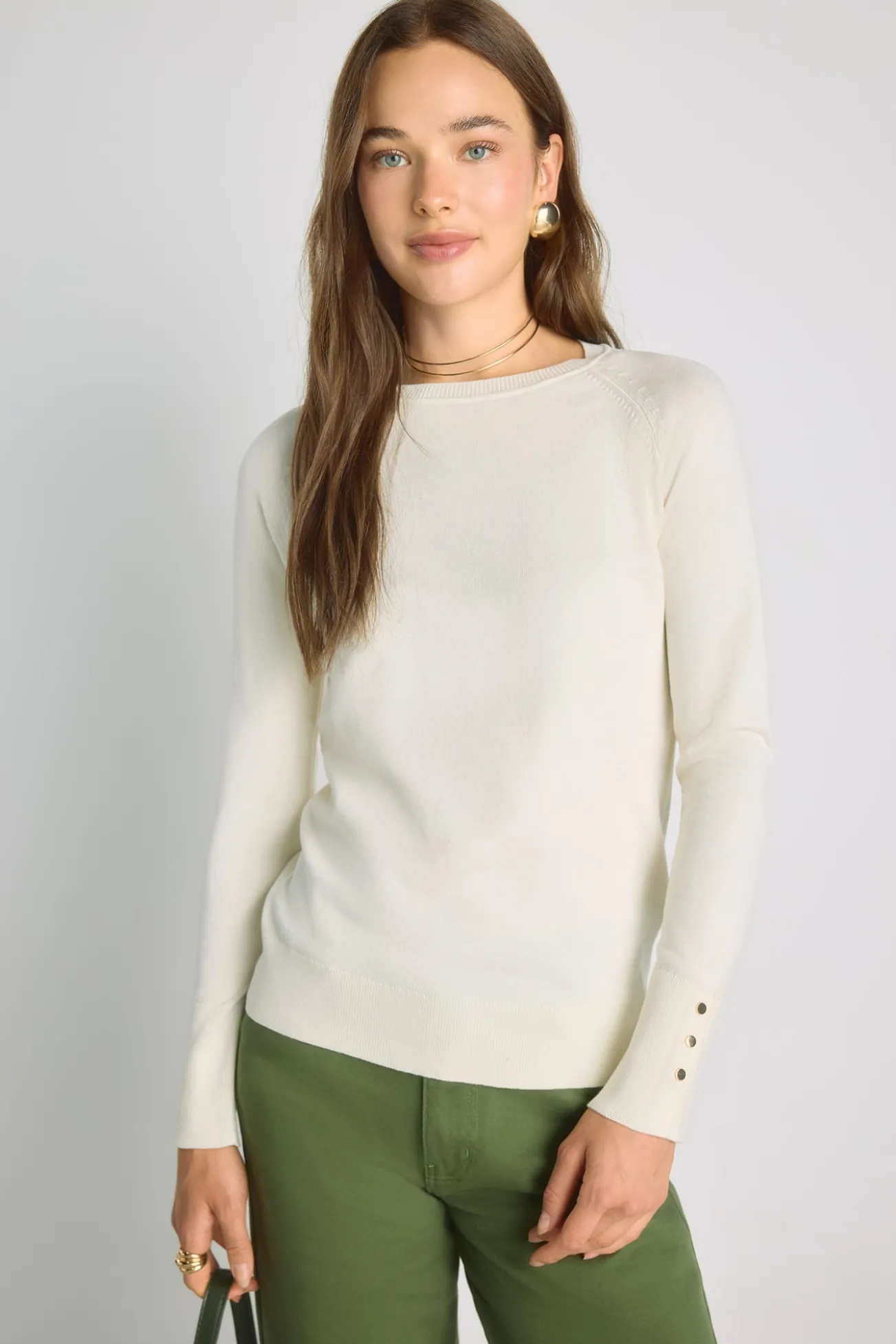 Camisola de gola redonda