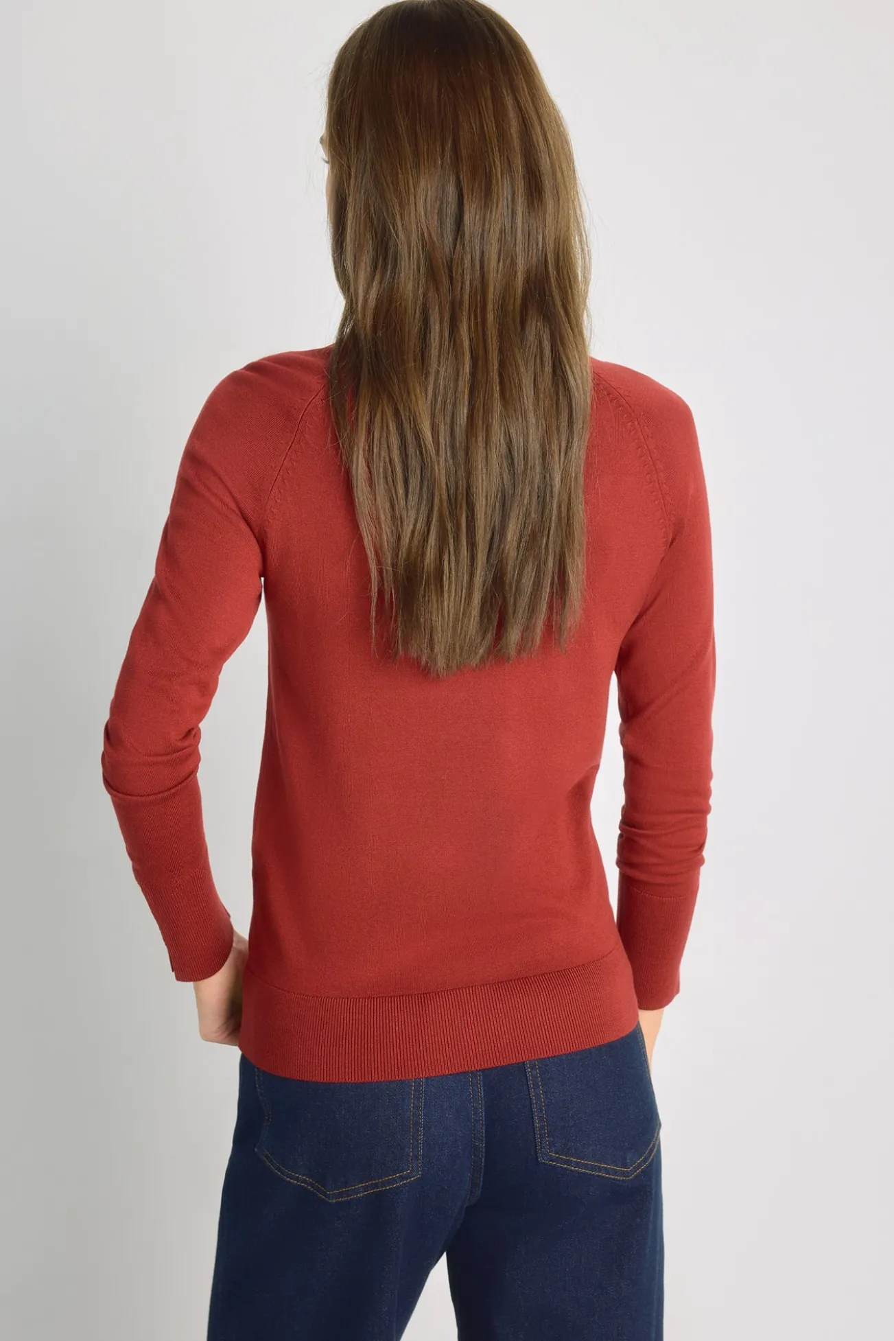 Camisola de gola redonda