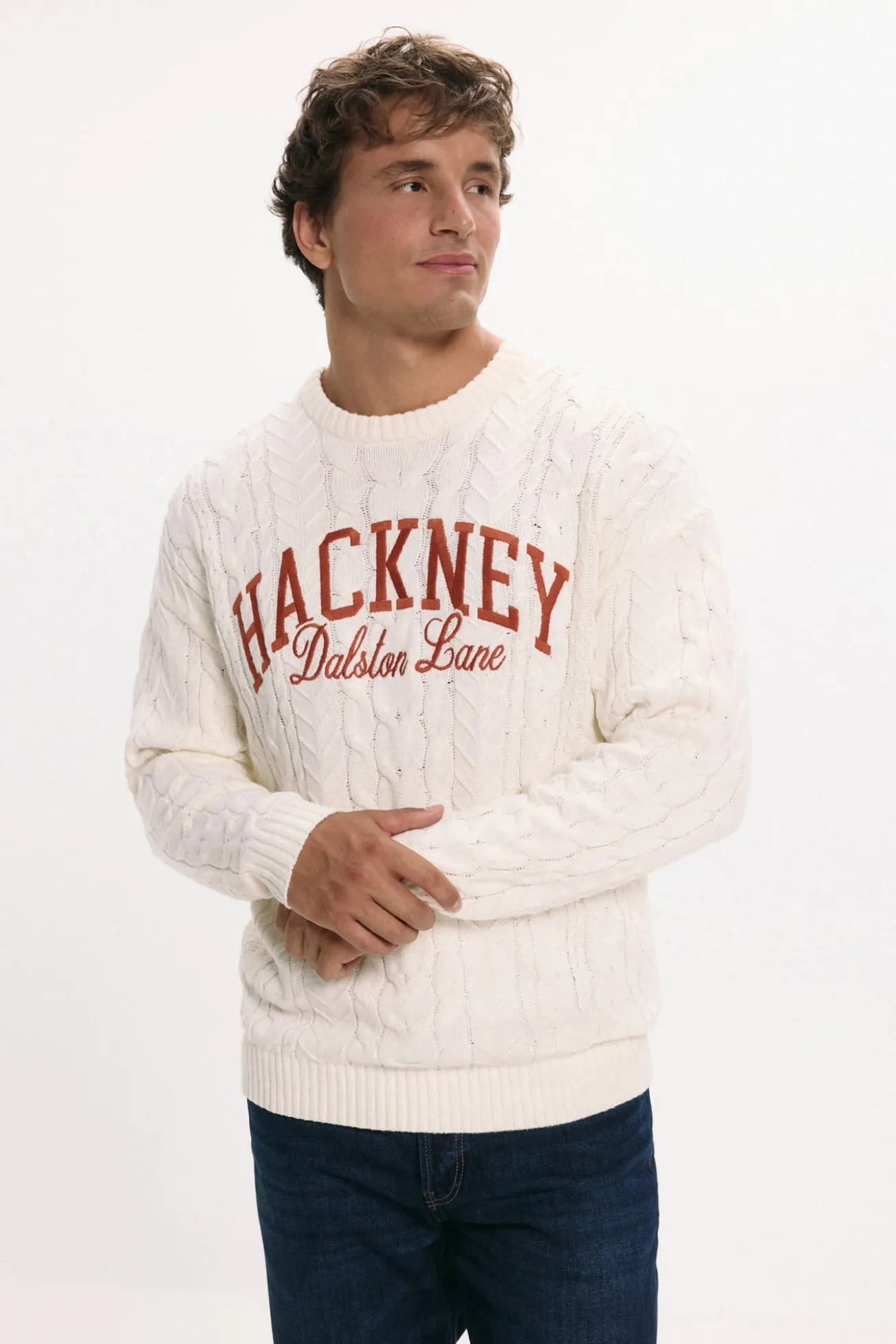 Camisola de gola redonda