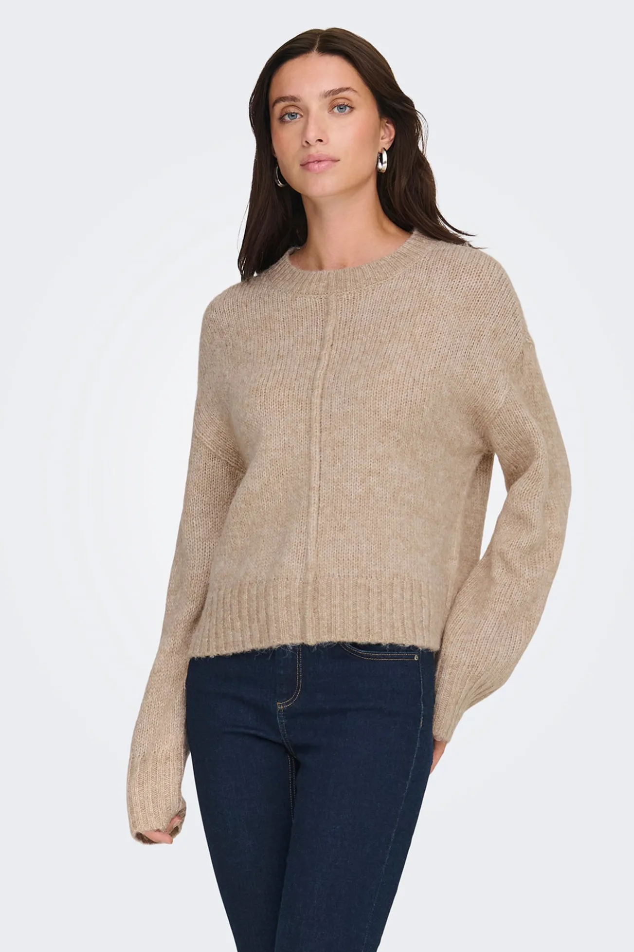 Camisola de gola redonda