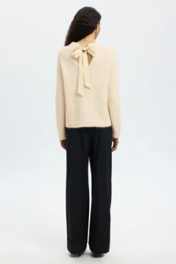 Camisola de laçada de alpaca