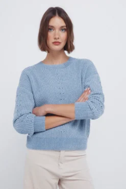 Camisola de lurex chenille