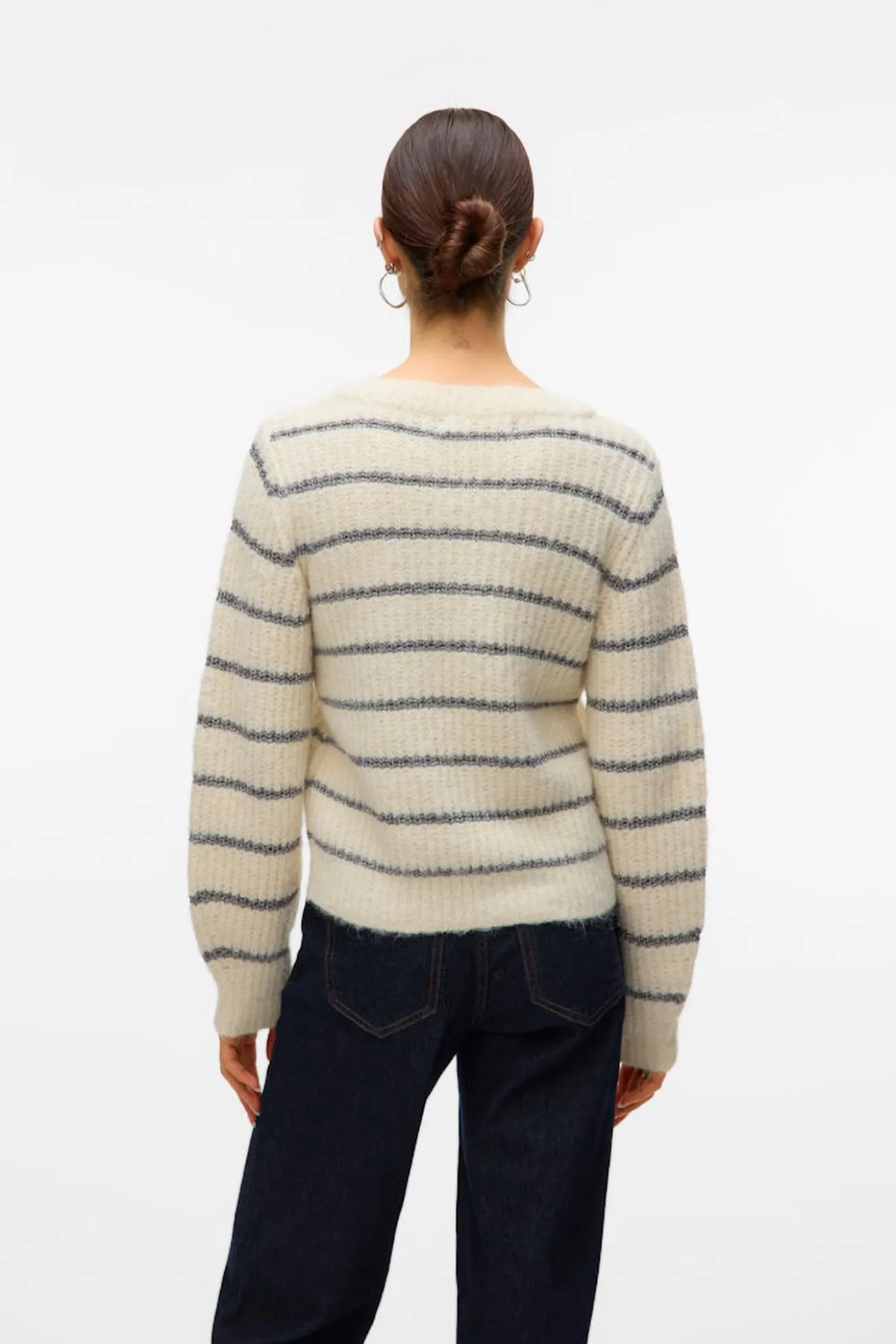 Camisola de malha com detalhes em lurex
