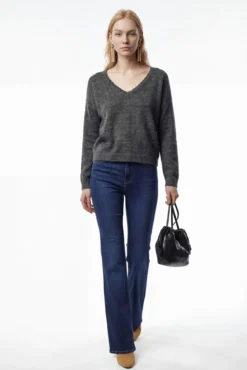Camisola de malha reversível