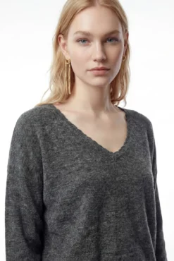 Camisola de malha reversível