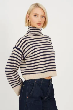 Camisola de malha riscas