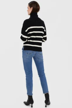 Camisola de mulher de manga comprida com fecho-éclair