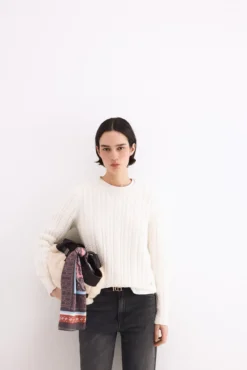 Camisola de oitos cropped