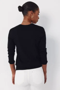 Camisola em malha às riscas