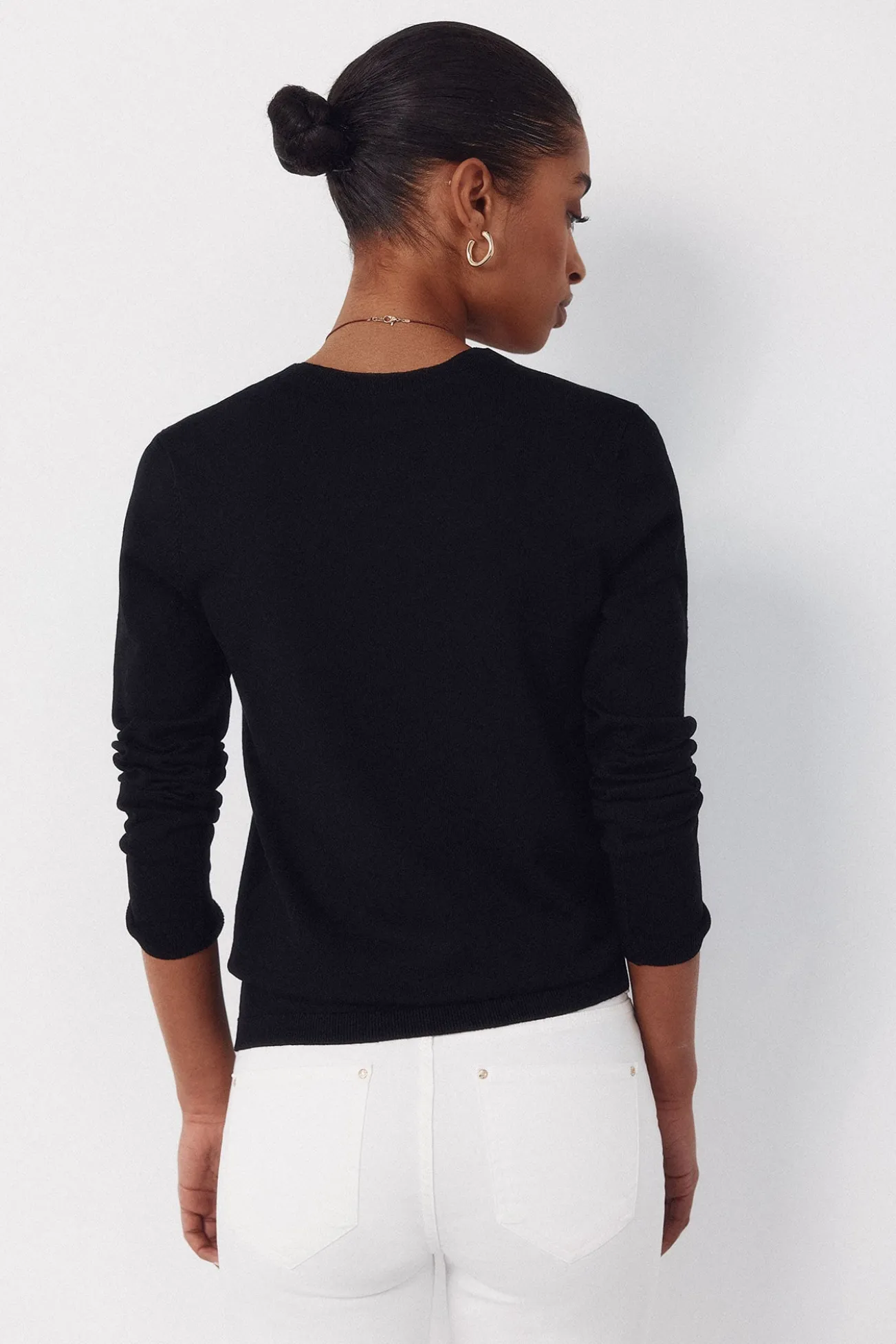 Camisola em malha às riscas