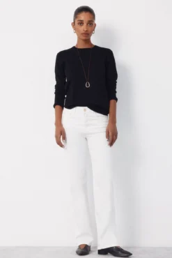 Camisola em malha às riscas