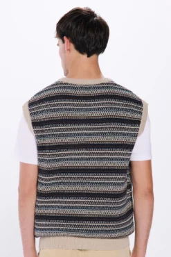 Camisola estrutura bicolor