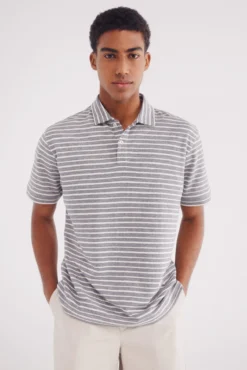 camisola estruturado com microlistras e regular fit