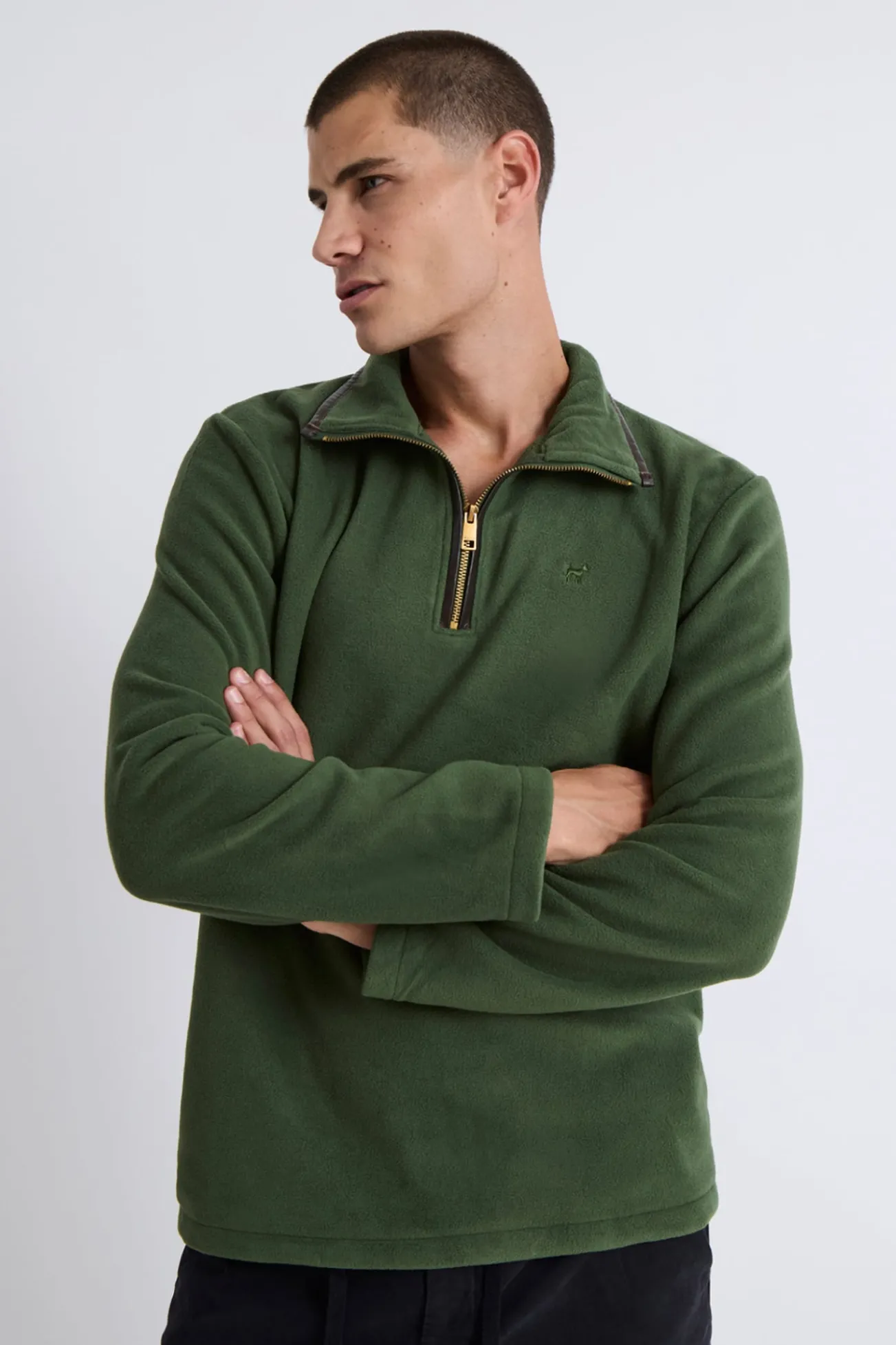 Camisola Fecho-Éclair com polar meia