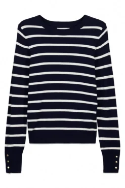 Camisola fina botões punhos