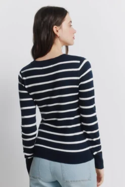 Camisola fina botões punhos