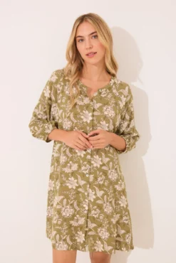 Camisola floral de viscose