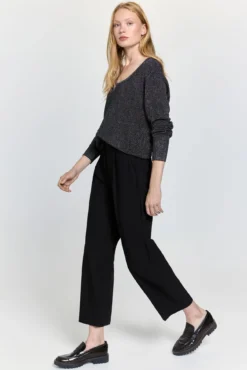 Camisola Gola com fio metálico fino