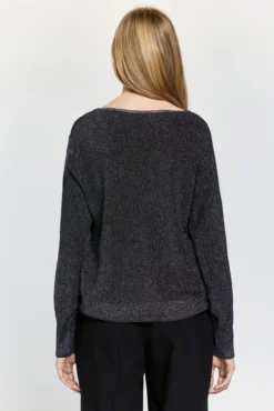 Camisola Gola com fio metálico fino