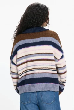Camisola gola polo contrastante
