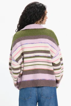 Camisola gola polo contrastante