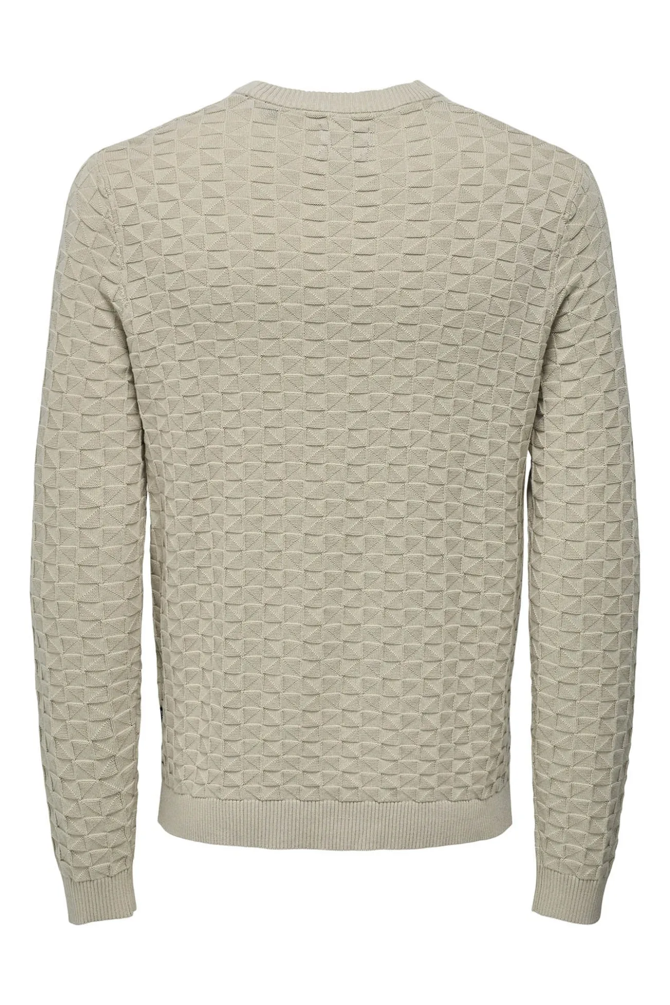 Camisola gola redonda textura