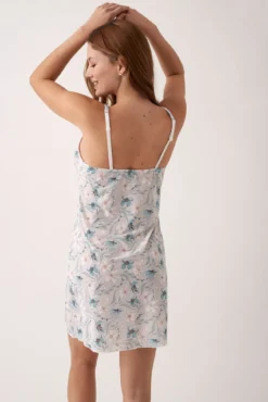 Camisola lingerie com estampa floral
