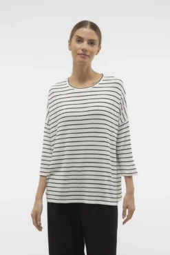 Camisola manga 3/4 em malha