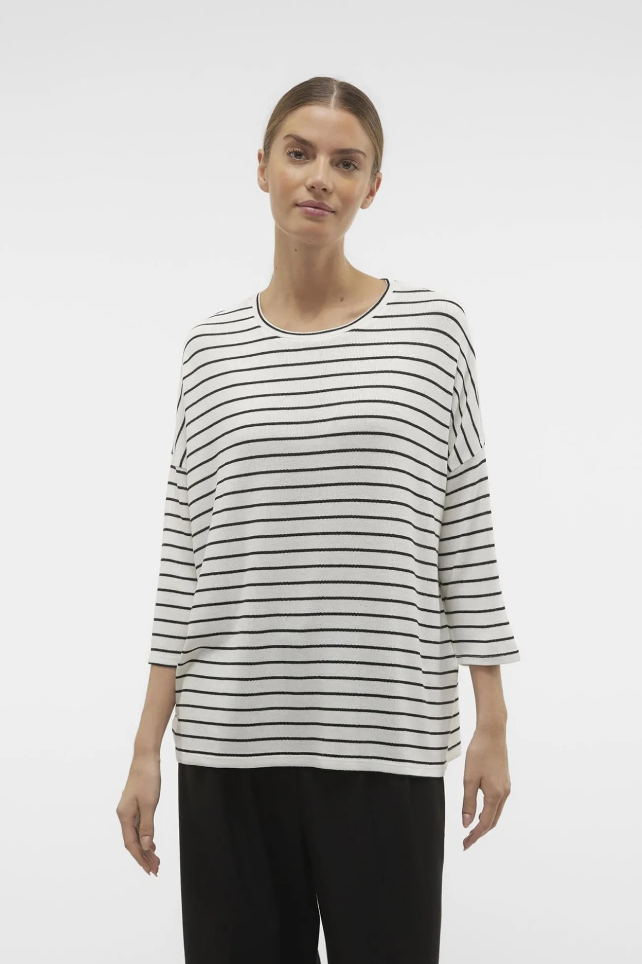 Camisola manga 3/4 em malha