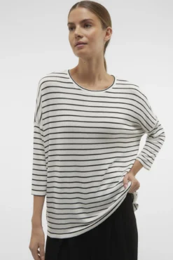 Camisola manga 3/4 em malha