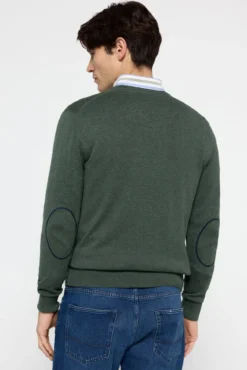 Camisola Patch Gola em Bico