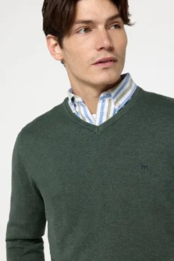 Camisola Patch Gola em Bico