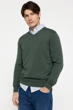 Camisola Patch Gola em Bico