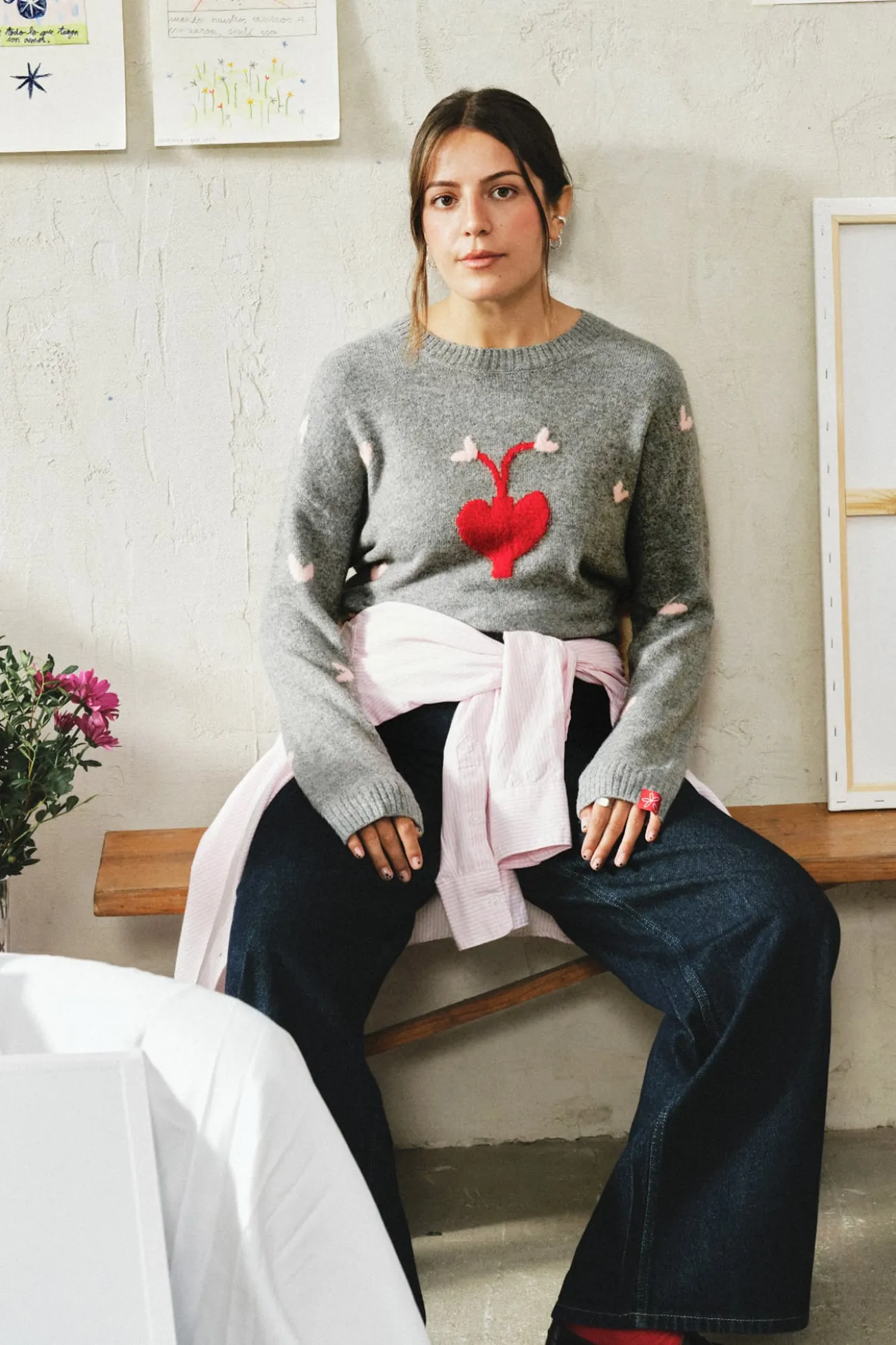 Camisola pétalas